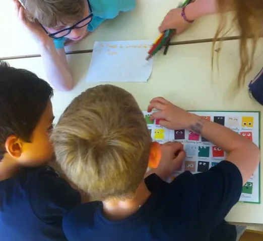 Children at a Little Squares workshop