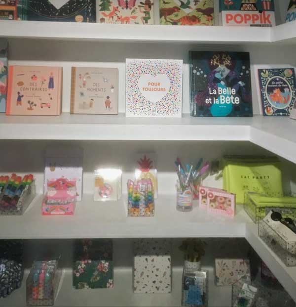 Pour Toujours dans la librairie de la boutique Bonton à Paris