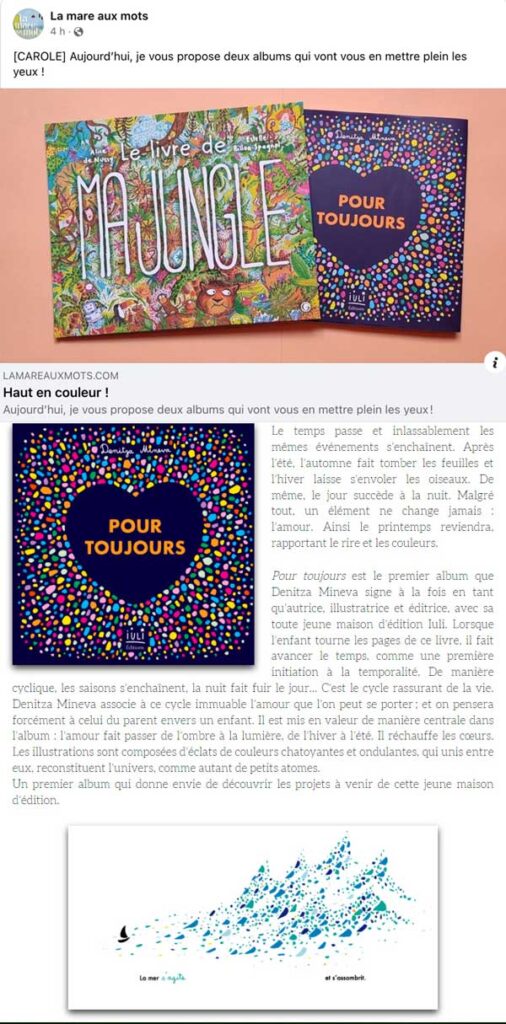 Pour Toujours dans la marre aux mots
