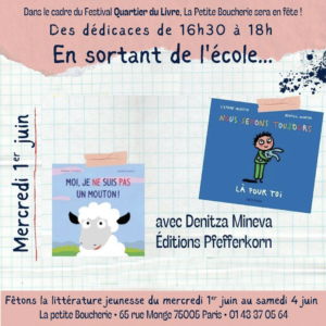 Denitza Mineva Dédicace rue Monge