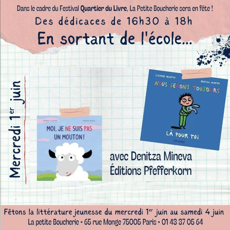 Denitza Mineva Dédicace rue Monge