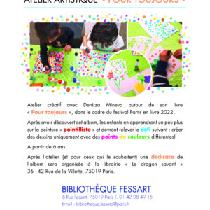 Atelier artistique - Pour toujours - Bibliothèque Fessart 19e